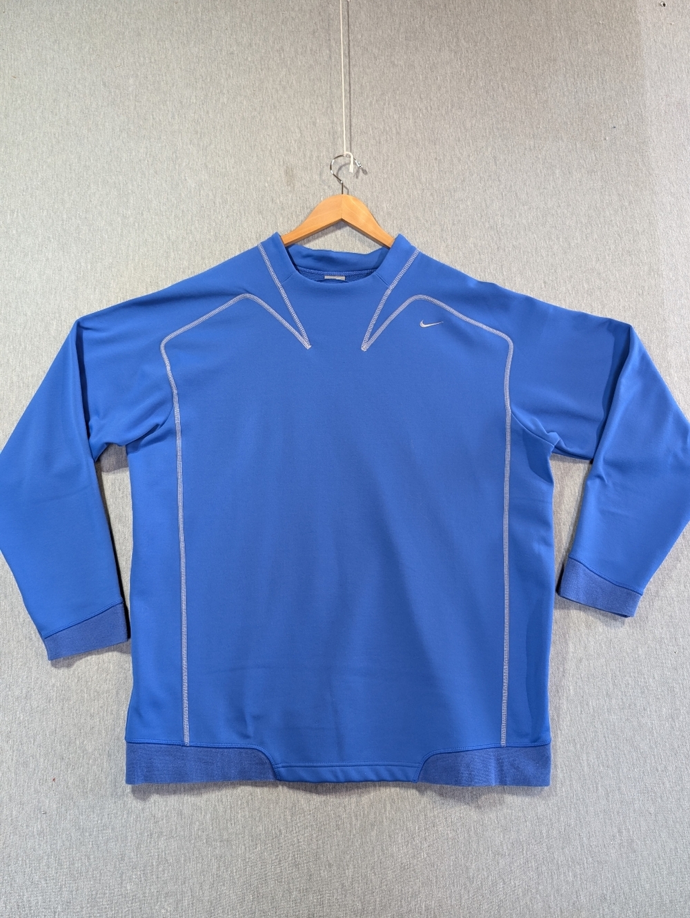 Nike Fit Therma Sweatshirt Men's XL Blue Fleece Lined